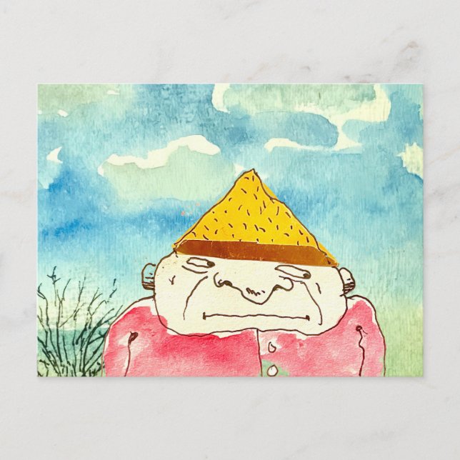 Carte Postale Type étrange de dessin animé (Devant)