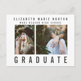 Carte Postale Type graduation multi photo moderne