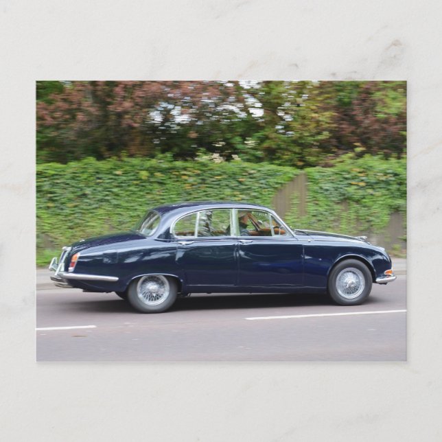 Carte Postale Type Jaguar S des années 1960 (Devant)