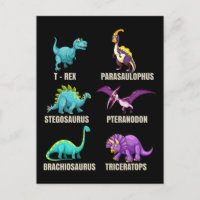 Types de dinosaures Trex Tricératops Dino Fan