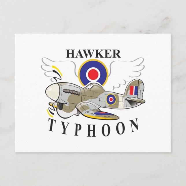 Carte Postale typhon hawker (Devant)