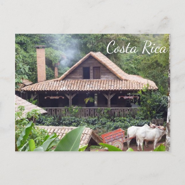 Carte postale typique du Costa Rica - Accueil et O (Devant)