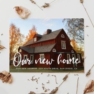 Carte Postale Typographie chic moderne photo mouvement faire-par