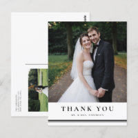 Typographie classique noire Merci Mariage rayé