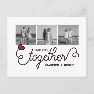 Carte Postale Typographie d'art ensemble monogramme Photos Insta