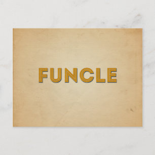 Carte Postale Typographie inspirée par la Rétrographie de Funcle
