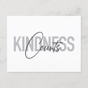 Carte Postale Typographie moderne, simple, cool des comptes de b