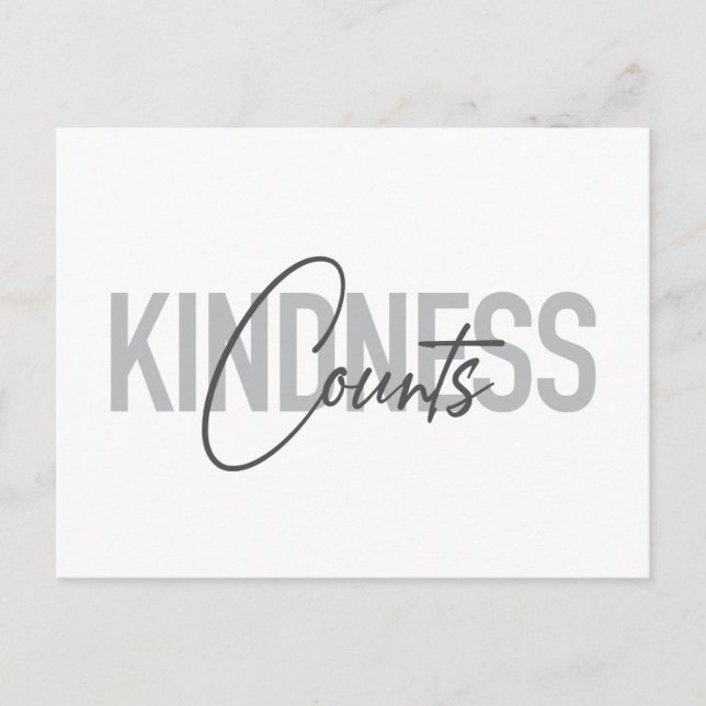 Carte Postale Typographie moderne, simple, cool des comptes de b (Devant)