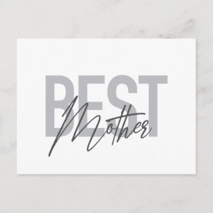 Carte Postale Typographie moderne, simple et cool de Meilleure M