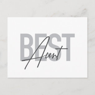 Carte Postale Typographie moderne, simple et cool de Meilleure T