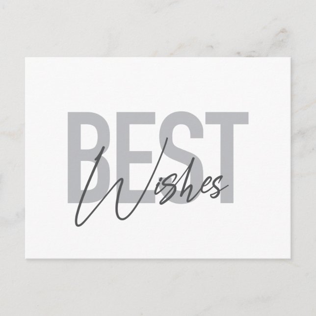 Carte Postale Typographie moderne, simple et cool de Meilleurs V (Devant)