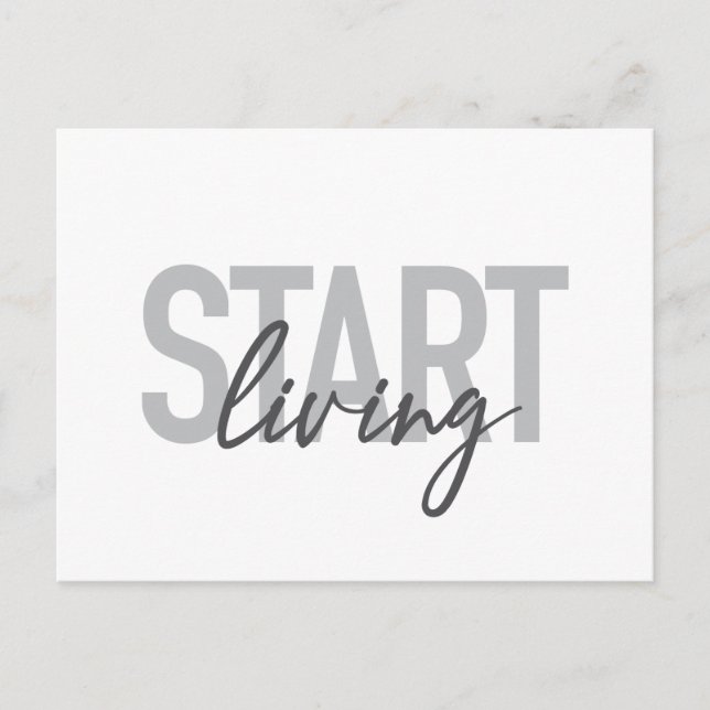 Carte Postale Typographie urbaine moderne, simple et cool Commen (Devant)