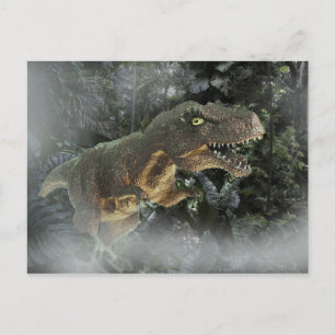 Carte Postale Tyrannosaurus Rex dans la Jungle.