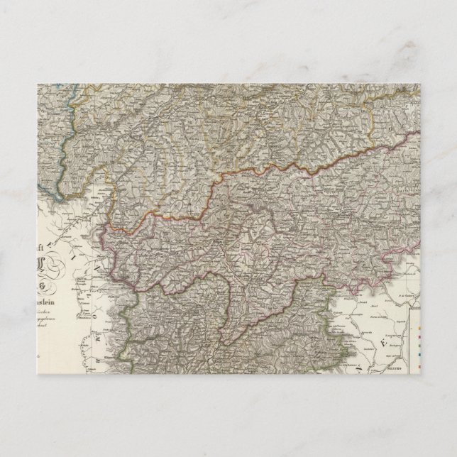 Carte Postale Tyrol, Voralberg, Liechtenstein (Devant)