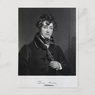 Carte Postale Tyrone Power, gravée par James Sands, vers 1833