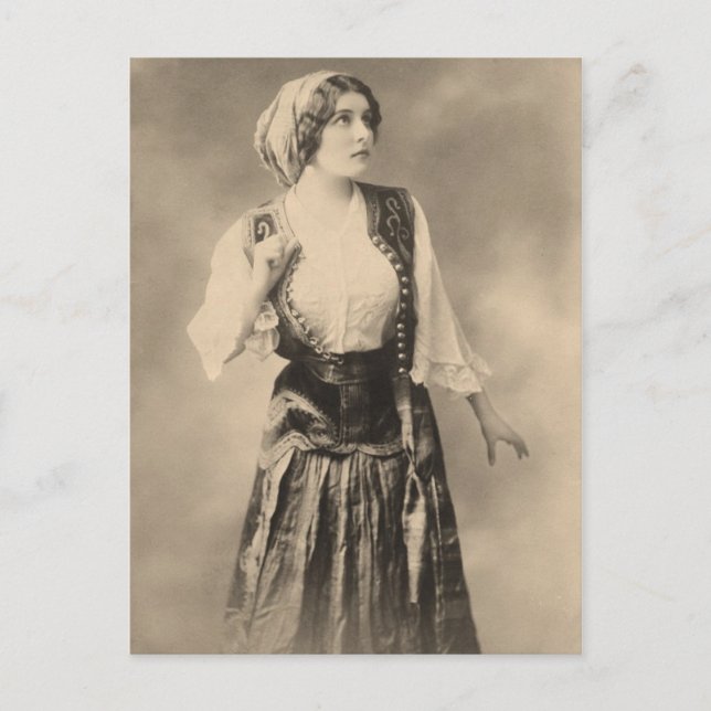 Carte postale tzigane victorienne (Devant)
