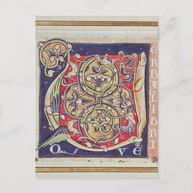 Carte Postale 'U' initial historique (Devant)