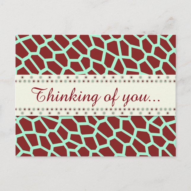 Carte Postale U pick Couleur / Giraffe Brown Impression en mosaï (Devant)