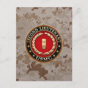 Carte Postale U.S. Marines: second lieutenant (USMC 2ndLt) [3D]