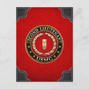 Carte Postale U.S. Marines: second lieutenant (USMC 2ndLt) [3D]