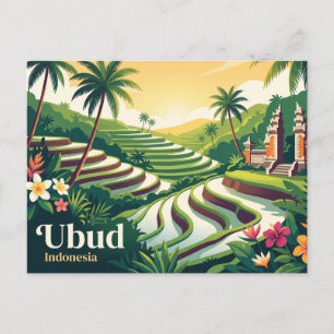 Carte Postale Ubud Indonésie