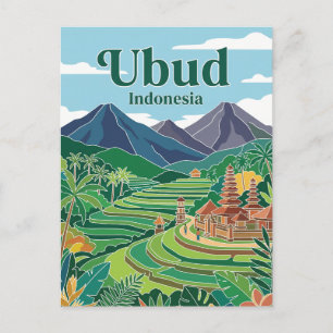 Carte Postale Ubud Indonésie