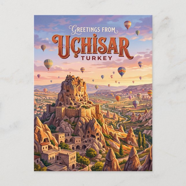Carte Postale Uçhisar Turquie (Devant)