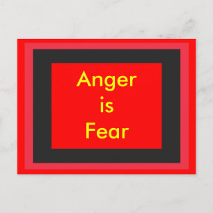 Carte Postale ! UCreate La colère est de la peur