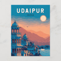Udaipur Illustration Voyage Artistique Vintage Ind