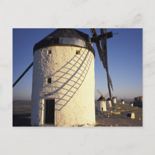 Carte Postale UE, Espagne, Consuegro, La Mancha. Moulins à vent