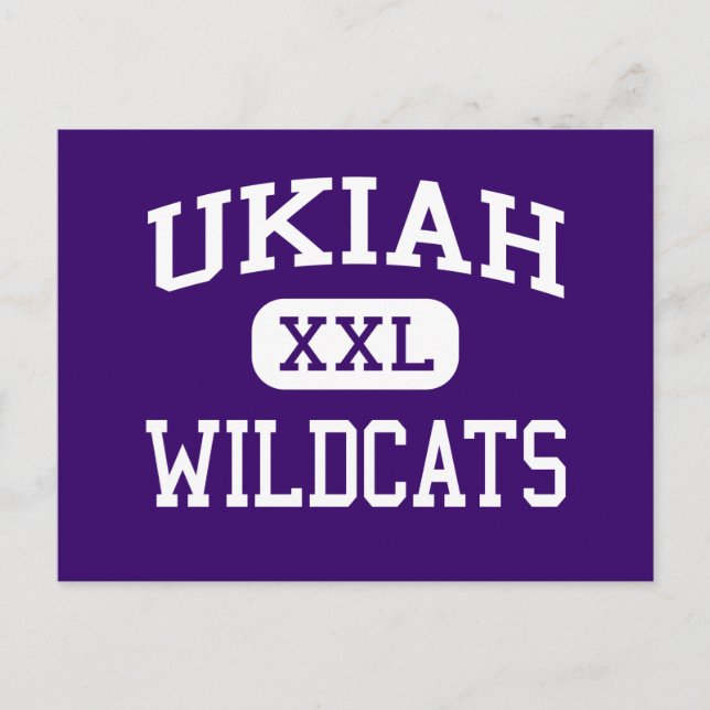 Carte Postale Ukiah - Wildcats - Lycée - Ukiah California (Devant)