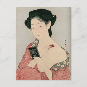 Carte Postale Ukiyoe [Goyo] Femme maquillée