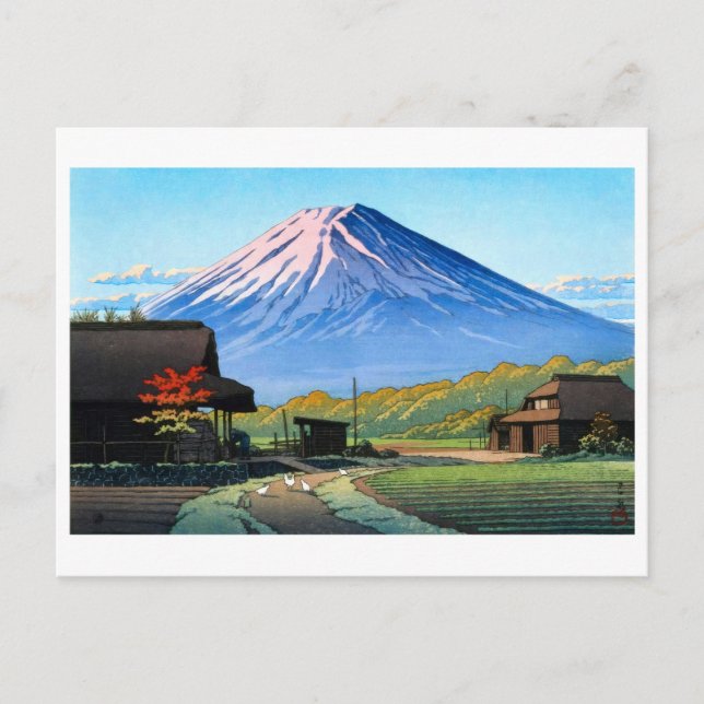 Carte Postale ukiyoe [hasui] A01 Automne à Funatsu (Devant)