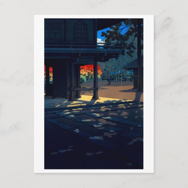 Carte Postale ukiyoe [hasui] A16 Nobidome　Heirinji (Devant)