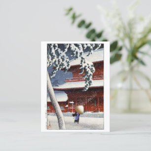 Carte Postale ukiyoe hasui n04 Temple Zōjō-ji à Shiba