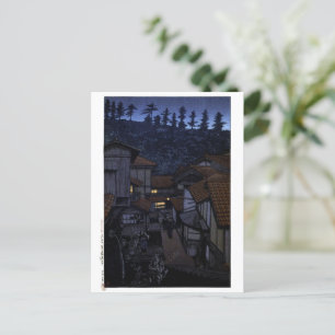 Carte Postale ukiyoe hasui n15 Arifuku Spa, Iwami