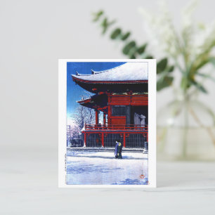 Carte Postale ukiyoe hasui n16 Nettoyage après une chute de neig