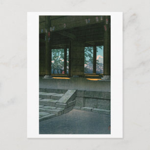 Carte Postale ukiyoe Hasui n°59 Chion-in à Kyoto 