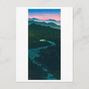 Carte Postale ukiyoe hasui No58 Col d'Ioritani d'Etchu