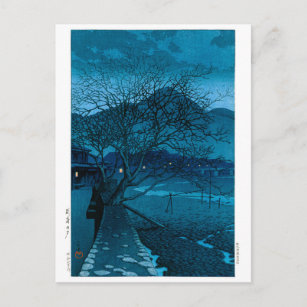 Carte Postale ukiyoe - hasui - No.33 Soirée à Beppu -