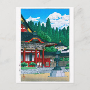 Carte Postale Ukiyoe - hasui - No.36 Kuonji Temple au Mont Minob