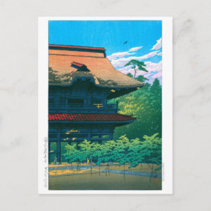 Carte Postale ukiyoe - hasui - No.42 Temple Kenchoji, Kamakura -