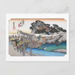 Carte Postale ukiyoe Hiroshige n°06 Fujisawa