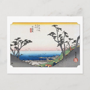 Carte Postale ukiyoe Hiroshige n°32 Shirasuka