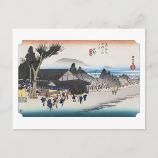 Carte Postale ukiyoe Hiroshige n°51 Ishibe