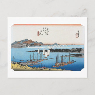 Carte Postale ukiyoe Hiroshige No.18 Ejiri