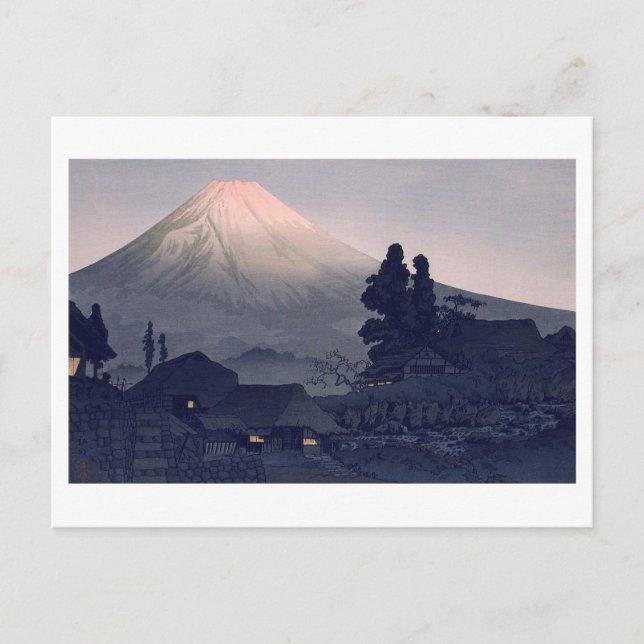 Carte Postale Ukiyoe [komei] Mont Fuji De Mizukubo (Devant)