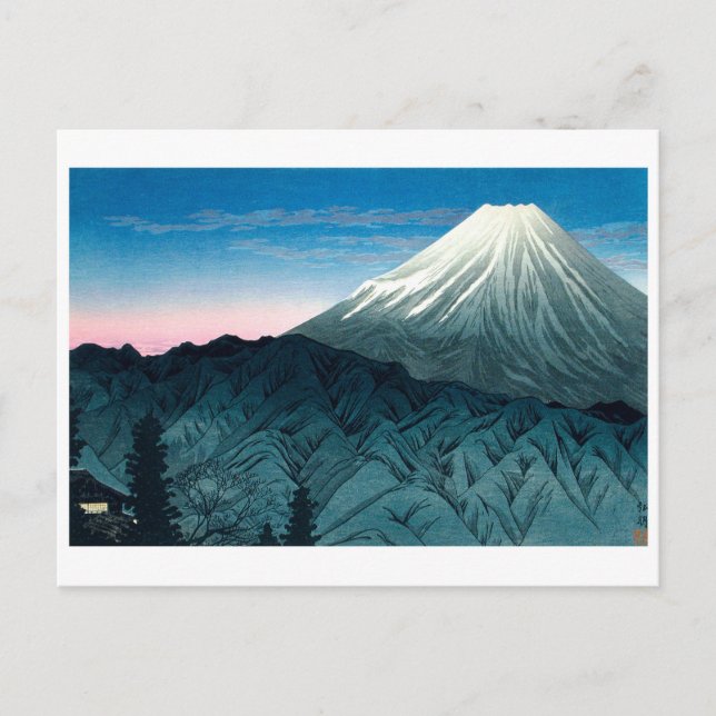 Carte Postale Ukiyoe [Shōtei] Mont Fuji De Hakone (Devant)