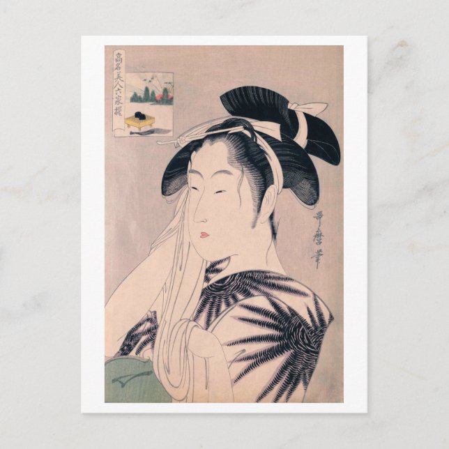 Carte Postale Ukiyoe [Utamaro] beautés 021 (Devant)