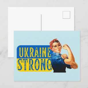 Carte Postale Ukraine Rosie forte le Riveter